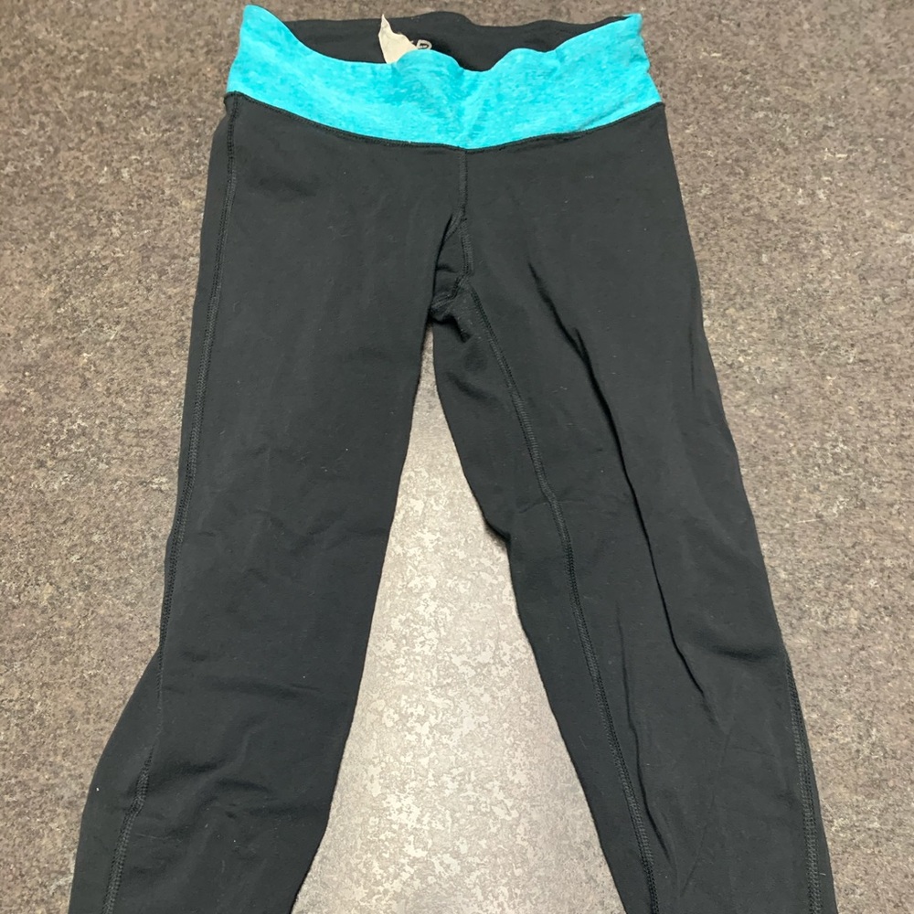 Black And Teal Champion Exercise Pant